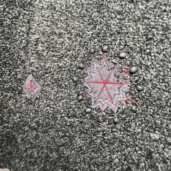 Woolrich Onyx Vest Fleece Winter Embroidered Embellished Gray Women Size M - Picture 4 of 8